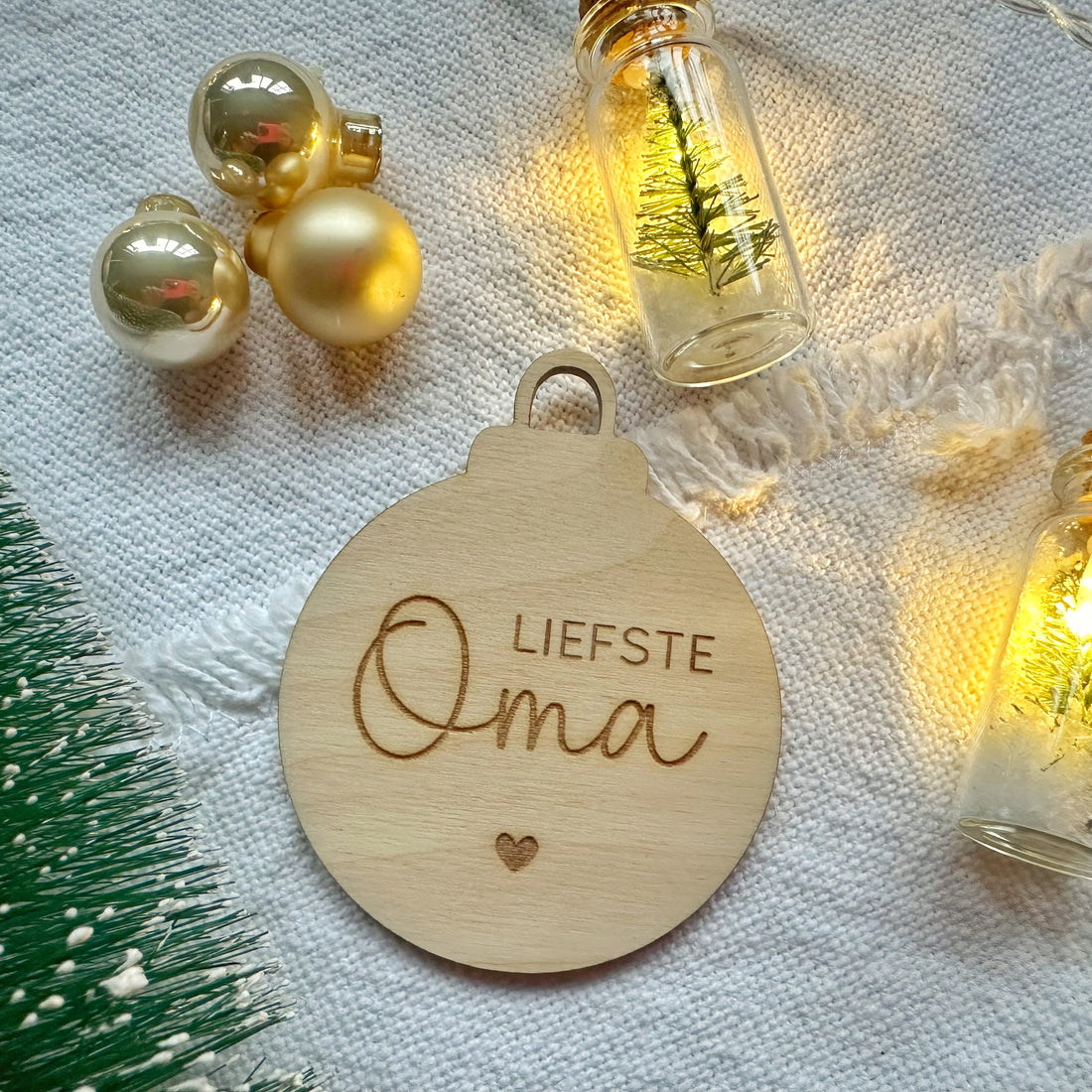 Liefste ... | houten kerstbal